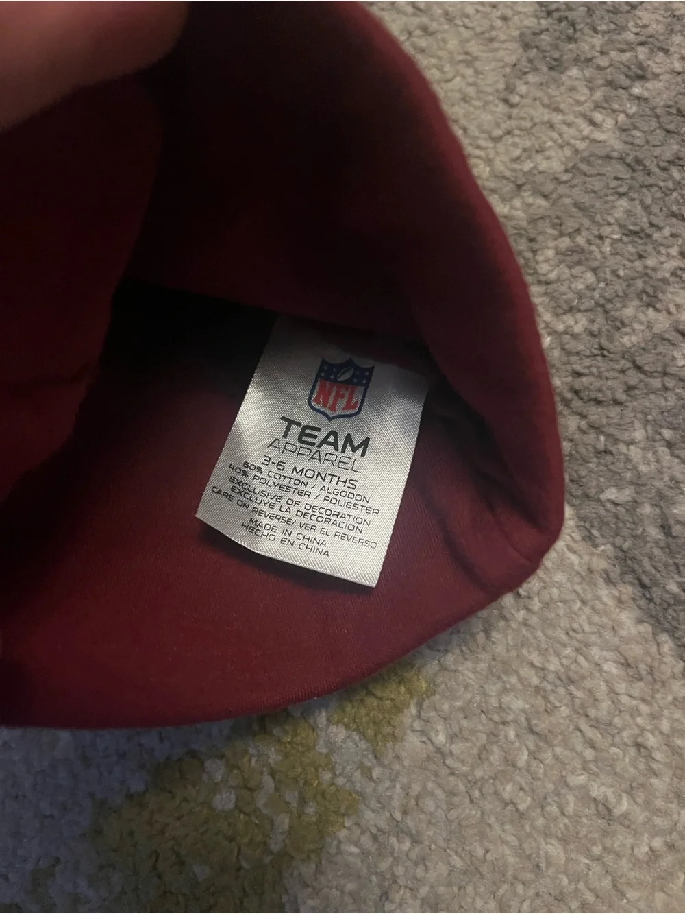 NFL Washington Redskins Baby Beanie 3-6 months